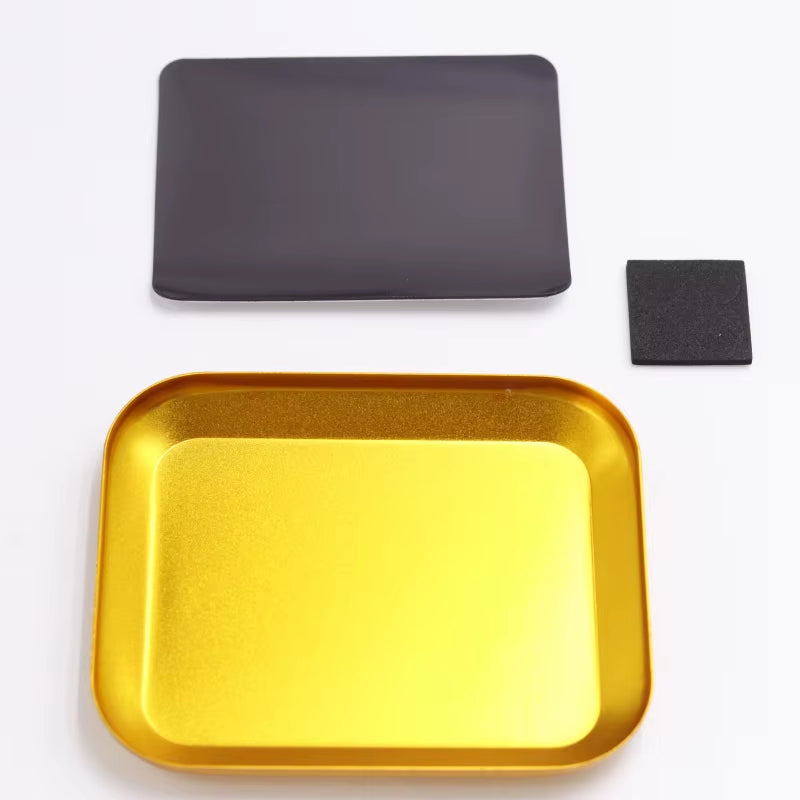 RC Screw Tray with Magnetic Pad Aluminium Alloy Magnet Screws Disk Storage Plate for RC Airplane Car Boat Repair Tool