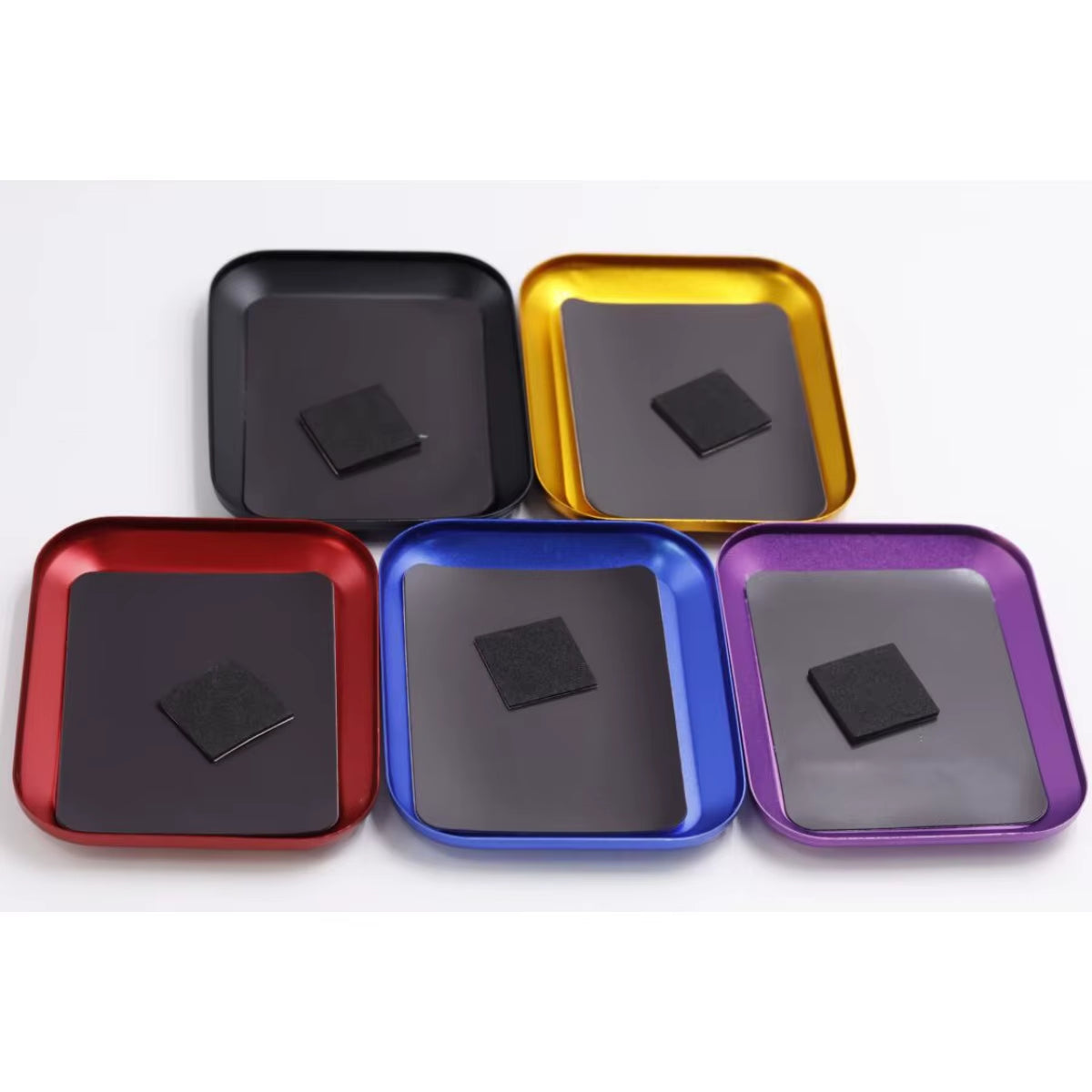 RC Screw Tray with Magnetic Pad Aluminium Alloy Magnet Screws Disk Storage Plate for RC Airplane Car Boat Repair Tool
